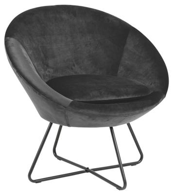 Sohome Fauteuil 'Vagn' Velvet, kleur Donkergrijs Sohome Fauteuil 'Vagn' Velvet, kleur Donkergrijs