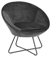 Sohome Fauteuil 'Vagn' Velvet, kleur Donkergrijs - thumbnail