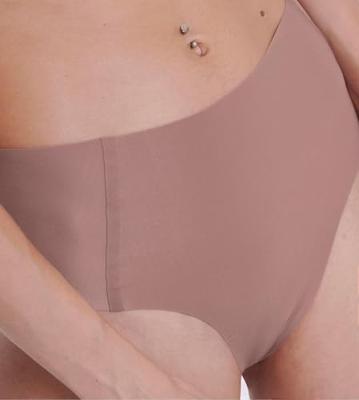 Zero Feel taille slip dames 2.0 - High waist - Hoge naadloze dames onderbroek - Katoenen kruisje - Schijnt niet door - Zwart - Huidskleur - Donkerblauw