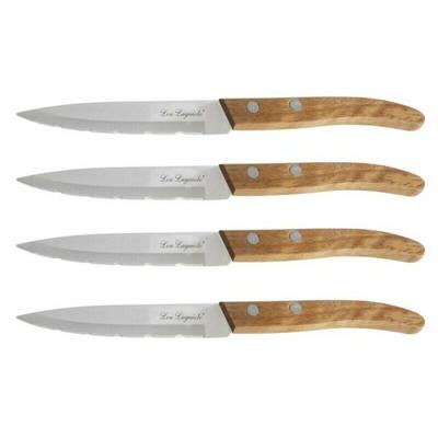 Lou Laguiole Forest Steakmessen 4 Stuks Hout/RVS Lou Laguiole Forest Steakmessen 4 Stuks Hout/RVS