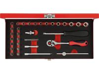 Gedore RED | R49004033 | Dopsleutelset | 1/4” | 4-13 mm | 32-Delig - R49004033 - thumbnail