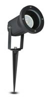 LED prikspot - Dimbaar - Kantelbaar - GU10 - IP44 waterdicht - Aluminium - Zwart - thumbnail