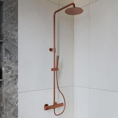 BWS | Colorato | Regendouche 20cm met handdouche | Geborsteld Koper BWS | Colorato | Regendouche 20cm met handdouche | Geborsteld Koper