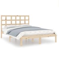 Bedframe massief hout 135x190 cm - thumbnail