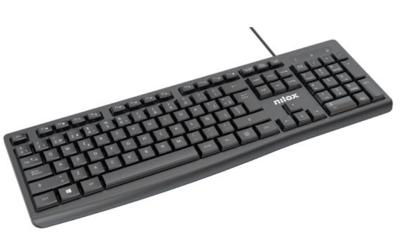 Toetsenbord Nilox NXKBE000013 Zwart Qwerty Spaans - thumbnail