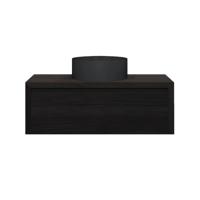 Badkamermeubelset Gliss Ares 100 cm Met Waskom Charcoal - thumbnail