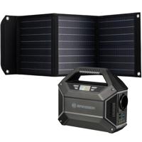 BRESSER Set Portable Powerstation 100 W + Mobiele zonnelader 40 W - thumbnail