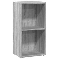Boekenkast 40x30x77 cm bewerkt hout grijs sonoma eikenkleurig - thumbnail