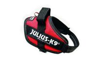 Julius-K9 IDC-Powertuig Mini 49-67cm rood - thumbnail