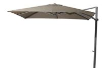 4 Seasons Outdoor | Zweefparasol Siesta 300 x 300 cm | Antraciet-Taupe - thumbnail