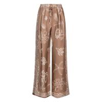 Nukus Broek Valerie Print | Fango/Off-white - thumbnail