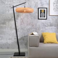 GOOD&MOJO Vloerlamp 'Palawan' Bamboe, 176cm, kleur Zwart/Naturel - thumbnail