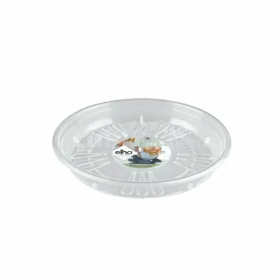 Uni-schotel rond 25 cm transparant elho - Elho Uni-schotel rond 25 cm transparant elho - Elho