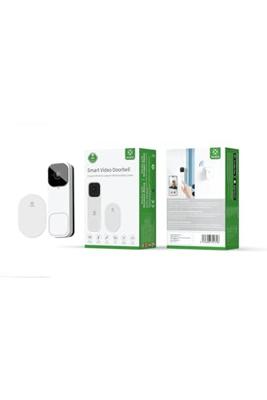 WOOX r4331 smart video deurbel & binnen bel, fhd, 3mp, 1/2.8" cmos, ip65, wi-fi 802.11 b/g/n, white