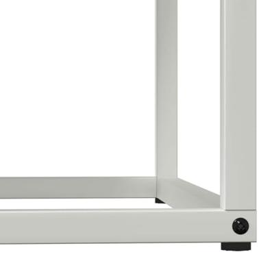 VidaXL Brandhoutrek 69,5x35x81 cm koudgewalst staal wit VidaXL Brandhoutrek 69,5x35x81 cm koudgewalst staal wit