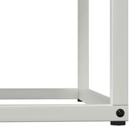 Brandhoutrek 69,5x35x81 cm koudgewalst staal wit - thumbnail