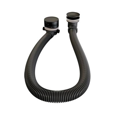 Badafvoer met Overloop Badvulcombinatie Brauer Black Edition Geborsteld Mat Zwart Brauer Badafvoer met Overloop Badvulcombinatie Brauer Black Edition Geborsteld Mat Zwart Brauer
