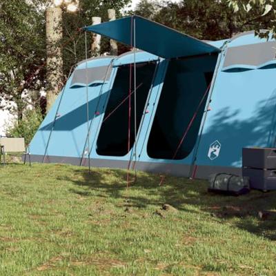 VidaXL Tunneltent voor gezin 8-persoons waterdicht blauw VidaXL Tunneltent voor gezin 8-persoons waterdicht blauw