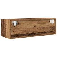 TV-meubel 80x31x25,5 cm bewerkt hout oud houtkleurig - thumbnail