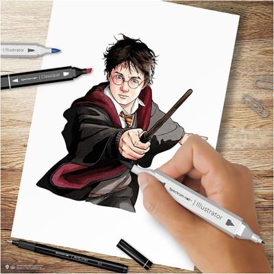Creativ Company Hobbyset illustratie, harry potter, diverse kleuren, 1 doos