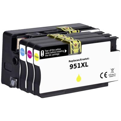 Renkforce Inktcartridge vervangt HP 950XL, 951XL, C2P43AE, CN045AE, CN046AE, CN047AE, CN048AE Compatibel Combipack Zwart, Cyaan, Magenta, Geel RF-5705448 Renkforce Inktcartridge vervangt HP 950XL, 951XL, C2P43AE, CN045AE, CN046AE, CN047AE, CN048AE Compatibel Combipack Zwart, Cyaan, Magenta, Geel RF-5705448