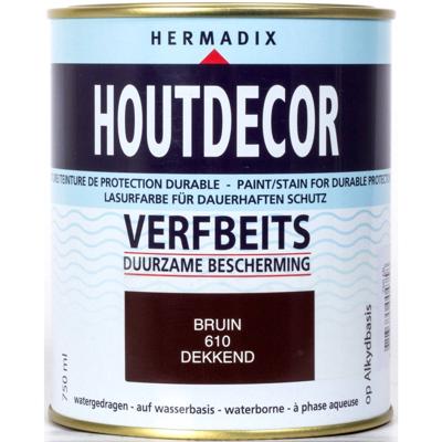 Hermadix Houtdecor Verfbeits - Bruin