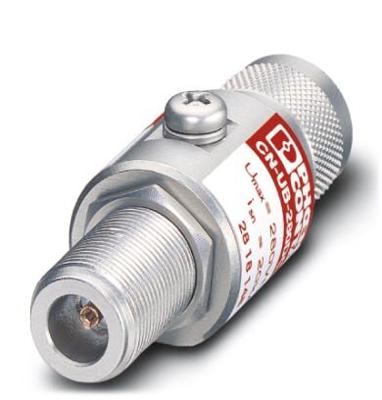 Phoenix Contact 2818148 CN-UB-280DC-SB Overspanningsbeveiliging (tussenstekker) Overspanningsbeveiliging voor: N (coax) 20 kA 1 stuk(s) Phoenix Contact 2818148 CN-UB-280DC-SB Overspanningsbeveiliging (tussenstekker) Overspanningsbeveiliging voor: N (coax) 20 kA 1 stuk(s)