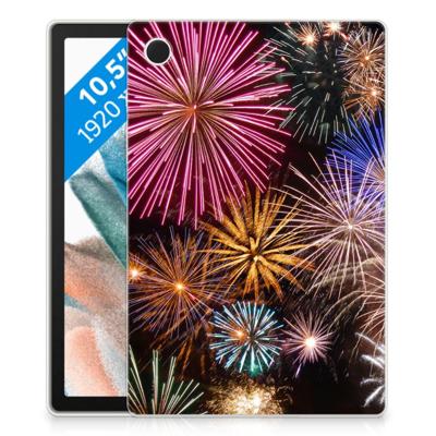 Samsung Galaxy Tab A8 2021/2022 Leuke Siliconen Hoes Vuurwerk Samsung Galaxy Tab A8 2021/2022 Leuke Siliconen Hoes Vuurwerk