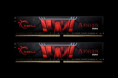 G.Skill Aegis DDR4 Werkgeheugenset voor PC DDR4 16 GB 2 x 8 GB 2666 MHz 288-pins DIMM F4-2666C19D-16GIS - thumbnail