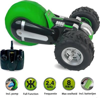 Gear2Play RC Air Rebound Stuntauto met 3 Wielen Groen/Zwart