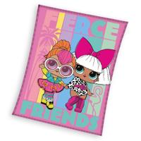 LOL Surprise Fleece plaid Friends 130 x 170 cm paars/roze - thumbnail