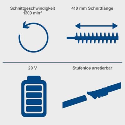 Scheppach Telescopische Accu Heggenschaar 20V C-PHS410-X - 5910608900