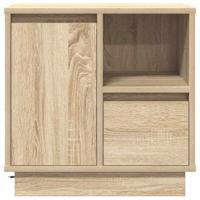 Nachtkastje met Sonoma eiken 50 x 34.5 x 50 cm. Bewerkt hout - thumbnail