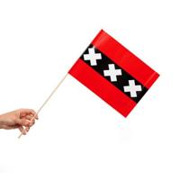 Zwaaivlaggetjes Amsterdam 20x30cm (10st) - thumbnail