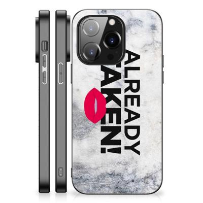 iPhone 14 Pro | Telefoon Hoesje | met tekst Already Taken White