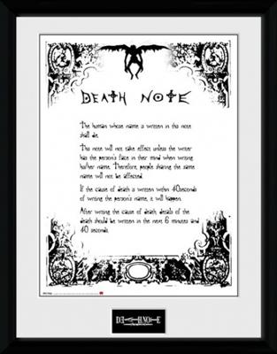 Death Note Framed Print - Death Note Death Note Framed Print - Death Note
