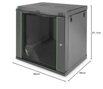 Digitus DN1912UECN rack 12U Wandrek Zwart - thumbnail