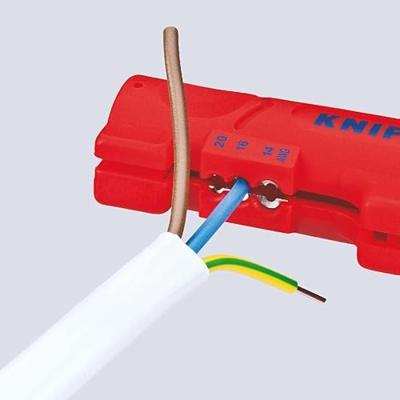 Knipex 16 64 125 SB 16 64 125 SB Kabelstripper Geschikt voor: Platte kabel, Ronde kabel, Kabel voor vochtige ruimte 4 tot 13 mm 0.8 tot 2.5 mm² - thumbnail