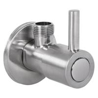 Hoekstopkraan Differnz Met Rozet 1/2x3/8 mm Mat Chroom Differnz - thumbnail