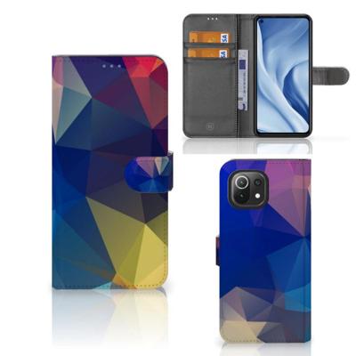 Xiaomi 11 Lite 5G NE | Mi 11 Lite | Book Case | Polygon Dark