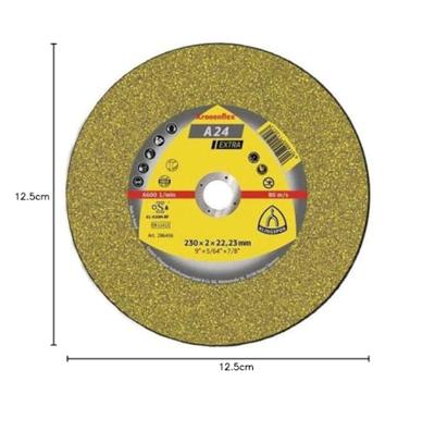 Klingspor A 24 Extra 188463 Doorslijpschijf gebogen 125 mm 25 stuk(s) Staal