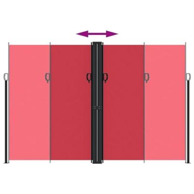 VidaXL Windscherm uittrekbaar 220x600 cm rood VidaXL Windscherm uittrekbaar 220x600 cm rood