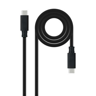 NANOCABLE 10.01.4103 USB 3.2 kabel Gen2x2 20Gbps 5A/100W, 4K/60Hz, USB-C stekker naar USB-C stekker, zwart, 3m