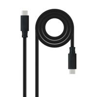NANOCABLE 10.01.4103 USB 3.2 kabel Gen2x2 20Gbps 5A/100W, 4K/60Hz, USB-C stekker naar USB-C stekker, zwart, 3m - thumbnail