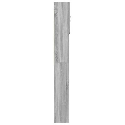 Wasmachinekast 64x24x190 cm bewerkt hout grijs sonoma eikenkl