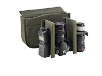 Billingham Canvas-cameratas Hadley Pro (klein, met bruine lederen randen) zwart/bruin - thumbnail