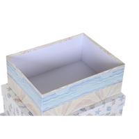 Set van opstapelbare opbergboxen DKD Home Decor Kinderen Multicolour Karton (43,5 x 33,5 x 15,5 cm) - thumbnail