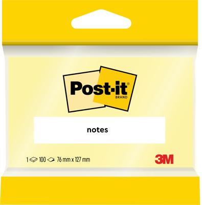 Post-it Plaknotitie 7100172279 76 mm x 127 mm Geel 100 vellen