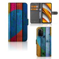 Poco F3 | Xiaomi Mi 11i Book Style Case Wood Heart - Cadeau voor je Vriend - thumbnail