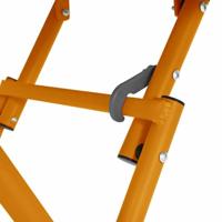 Bistrotafel Mosterdgeel 55 x 55 x 72,5 cm Poedercoating staal - thumbnail